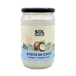 Organic Virgin Coconut Oil 580ml Sol Natural