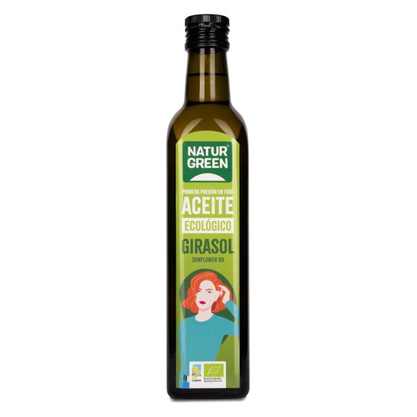 Aceite de Girasol Ecológico 500 ml NaturGreen-trasera