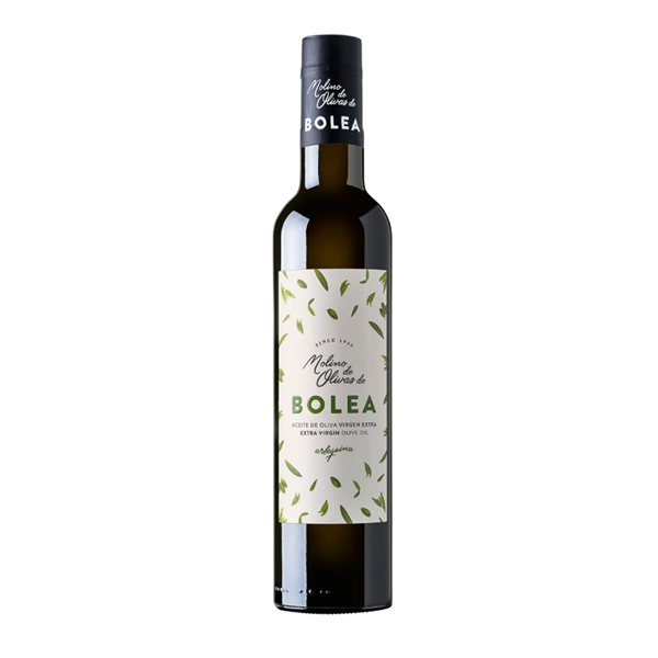 Arbequina-Olivenöl - Flasche-detalle