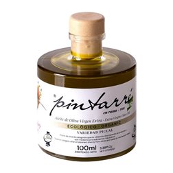 Aceite de Oliva Caja de 18 unidades Pintarré Picual Sierra Mágina Cosecha Temprana, Sin Filtrar, AOVE Virgen Extra Bio — Biológico Botellín Miniatura 10 cl Vidrio