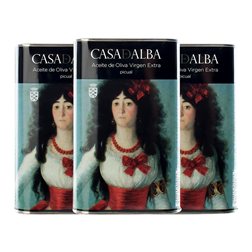 Aceite de Oliva Casa de Alba Duquesa Goya Picual AOVE Virgen Extra Lata 50 cl (Caja de 3 unidades)