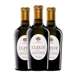 Aceite de Oliva Cuadrat Valley Elixir Arbequina Les Garrigues Cosecha Temprana, AOVE Virgen Extra Bio — Biológico Botella Medium 50 cl (Caja de 3 unidades)