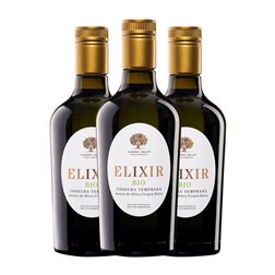 Aceite de Oliva Cuadrat Valley Elixir Arbequina Les Garrigues Cosecha Temprana, AOVE Virgen Extra Bio — Biológico Botella Medium 50 cl Vidrio (Caja de 3 unidades)