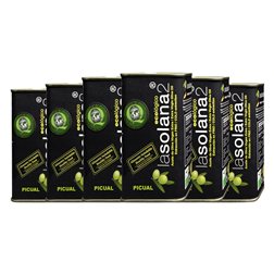 Aceite de Oliva David y Adrián Lasolana2 Picual AOVE Virgen Extra Eco — Ecológico Lata 25 cl (Caja de 6 unidades)