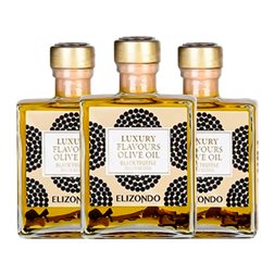 Aceite de Oliva Elizondo Luxury — Lujo Botellín 20 cl Trufa Negra (Caja de 3 unidades)