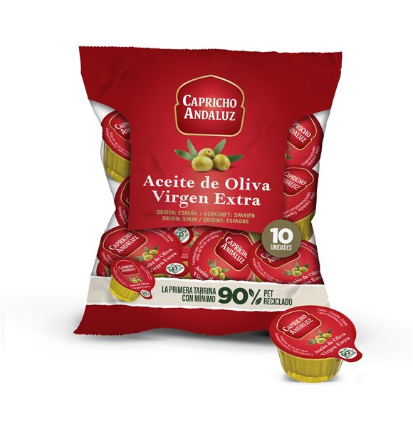 Aceite de Oliva en Tarrinas: Bolsa 10 unidades (10ml) Caja 10 bolsas x 10 uds.-detalle