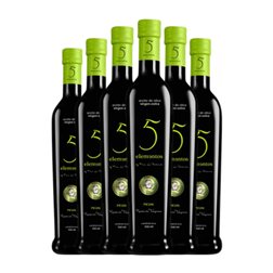 Aceite de Oliva Finca La Pontezuela 5 Elementos Picual AOVE Virgen Extra Botella Medium 50 cl (Caja de 6 unidades)