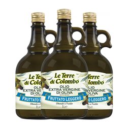 Aceite de Oliva Le Terre di Colombo Ligero AOVE Virgen Extra 1 L (Caja de 3 unidades)