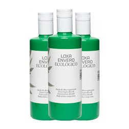 Aceite de Oliva Loxa Envero AOVE Virgen Extra Eco — Ecológico Botella Medium 50 cl (Caja de 3 unidades)