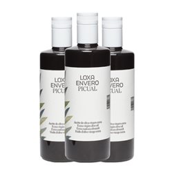 Aceite de Oliva Loxa Envero Picual AOVE Virgen Extra Botella Medium 50 cl (Caja de 3 unidades)