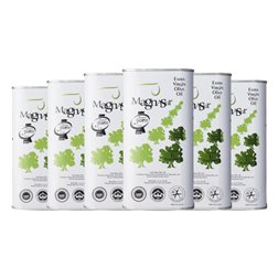 Aceite de Oliva Magnasur Picual Sierra Mágina AOVE Virgen Extra Lata Especial 1 L (Caja de 6 unidades)