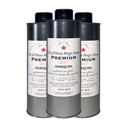 Aceite de Oliva Mas Auró Arbequina AOVE Virgen Extra Lata 50 cl (Caja de 3 unidades)