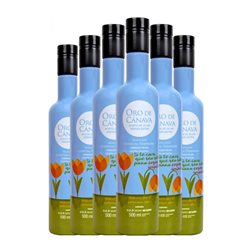 Aceite de Oliva Ntra. Sra. de los Remedios Oro de Cánava Edición Solidaria Picual Sierra Mágina Premium, Cosecha Temprana, AOVE Virgen Extra Botella Medium 50 cl (Caja de 6 unidades)