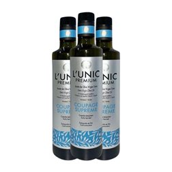 Aceite de Oliva Oleomile L'Unic Supreme Coupage, AOVE Virgen Extra Botella Medium 50 cl (Caja de 3 unidades)