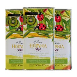 Aceite de Oliva Oleum Hispania Hojiblanca Tradicional, Premium, Nature, AOVE Virgen Extra Lata 50 cl (Caja de 3 unidades)