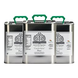 Aceite de Oliva Pagos de Toral Picual Cosecha Temprana, AOVE Virgen Extra Eco — Ecológico Lata Especial 2,5 L (Caja de 3 unidades)
