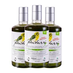 Aceite de Oliva Pintarré Picual Sierra Mágina Cosecha Temprana, Verde, AOVE Virgen Extra Bio — Biológico Botella Medium 50 cl Vidrio (Caja de 3 unidades)