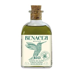 Aceite de Oliva Renacer Picual Cosecha Temprana, AOVE Virgen Extra Bio — Biológico Botellín Miniatura 10 cl Vidrio Nectar — Néctar