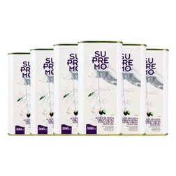 Aceite de Oliva Supremo Picual AOVE Virgen Extra Lata 50 cl (Caja de 6 unidades)