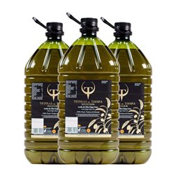 Aceite de Oliva Tierras de Tavara Picual Sierra de Segura Selección, AOVE Virgen Extra Garrafa 3 L PET (Caja de 3 unidades)