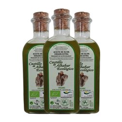 Aceite de Oliva Trujal de Mágina Castillo Alhabar Rama Picual Sierra Mágina Sin Filtrar, AOVE Virgen Extra Eco — Ecológico Botella Medium 50 cl (Caja de 3 unidades)