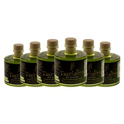 Aceite de Oliva Tuccioliva Aranda Selección, AOVE Virgen Extra Botellín Miniatura 10 cl (Caja de 6 unidades)