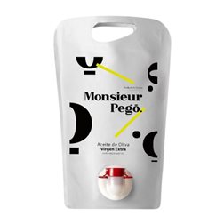 Aceite de Oliva Vega de los Abades Monsieur Pegó Hojiblanca Tradicional, AOVE Virgen Extra Bag in Box 1,5 L