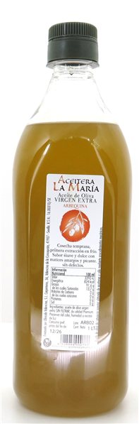 Aceite de Oliva Virgen Extra 1L PET Arbequina cosecha 2025/2026-detalle