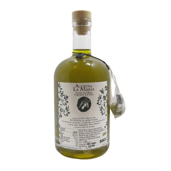 Extra Virgin Olive Oil 50 Cl Glass with metal pourer Harvest 2024-2025-detalle