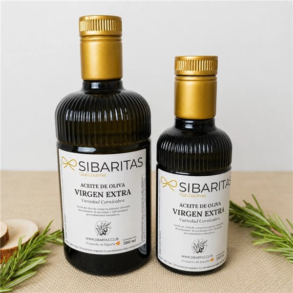 Aceite de oliva Virgen Extra AOVE cornicabra-izquierda