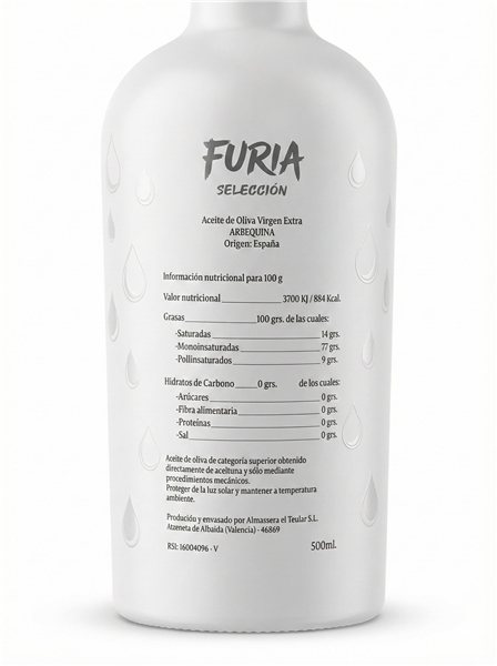 Aceite de Oliva Virgen Extra Arbequina 500ml | Cosecha Premium Española-detalle