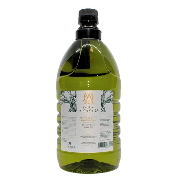 Extra Virgin Olive Oil Coupage in PET, Oleum Alcazaba-izquierda