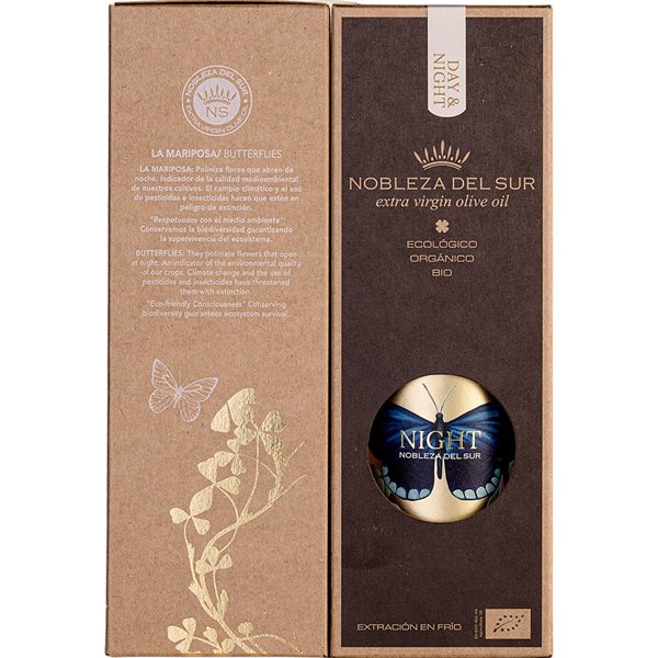 Aceite de Oliva Virgen Extra Ecologico NIGHT 500ml Estuchado Nobleza del Sur-detalle