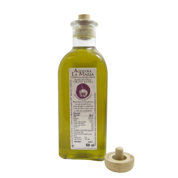 Purple GARLIC EVOO 50 Cl avec verseur-detalle