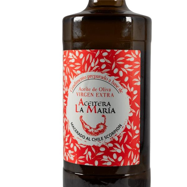 EVOO avec CHILI Scorpion 50 Cl Cristal-detalle