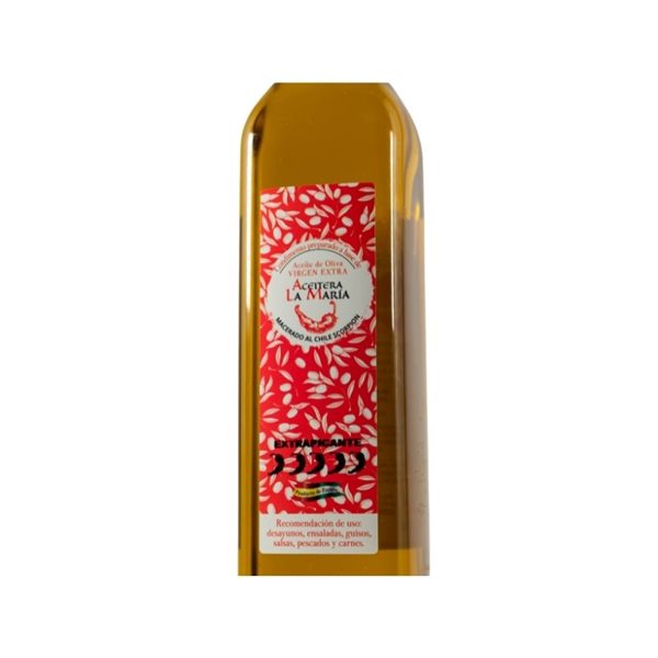 Natives Olivenöl extra mazeriert mit CHILE Skorpion Extra Spicy 50 Cl PET-detalle