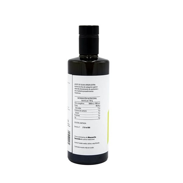 Aceite de Oliva Virgen Extra  Manzanilla Cacereña, Jacoliva-izquierda