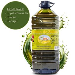 Aceite de Oliva Virgen Extra Molino de Zafra | Sin Filtrar | Prensada en Frio | 5 litros | Variedad Morisca