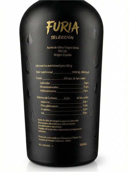 Aceite de Oliva Virgen Extra Picual 500ml | Cosecha Premium Española-detalle