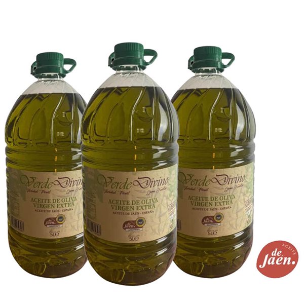 Extra Virgin Olive Oil Picual 5 liters, Verde Divino-detalle