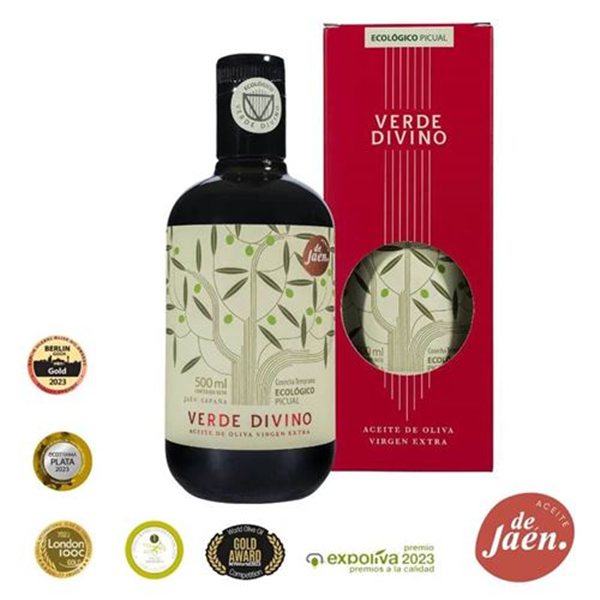Huile d'Olive Extra Vierge Picual Bio Récolte Précoce, Verde Divino-trasera