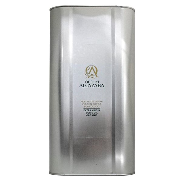 Aceite de Oliva Virgen Extra Picual ecológico en lata, Oleum Alcazaba-detalle