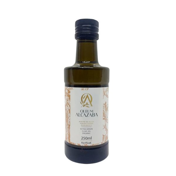 Aceite de Oliva Virgen Extra Picual ecológico, Oleum Alcazaba-izquierda