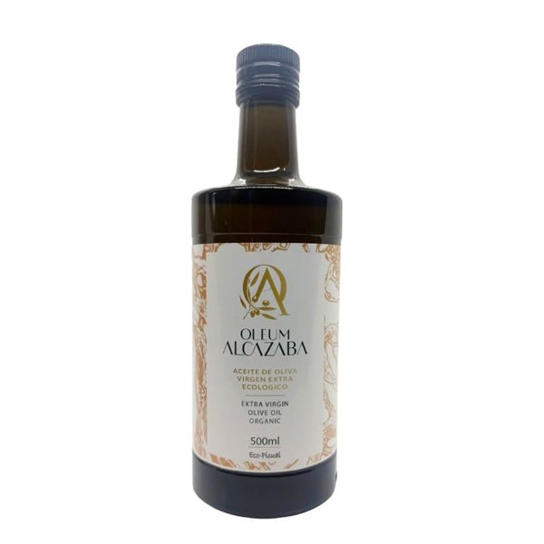 Aceite de Oliva Virgen Extra Picual ecológico, Oleum Alcazaba-lateral