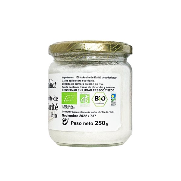 ORGANIC SHEA BUTTER OIL 250 GR-lateral