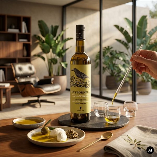 Huile d'Olive Extra Vierge Bio L'Estornell 50cl.-detalle
