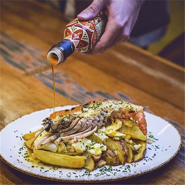 Extra Virgin Olive Oil Arbequina with Harissa, Castillo de Canena-trasera