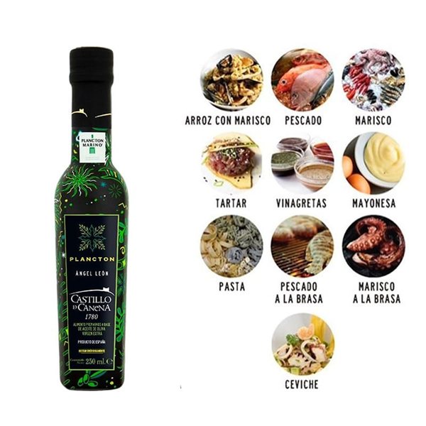 Extra Virgin Olive Oil Arbequina with Marine Plankton, Castillo de Canena-lateral