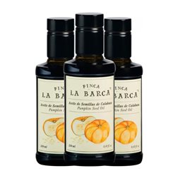 Aceite Vegetal Norte Extremeña Finca La Barca Tradicional Botellín 25 cl Vidrio Calabaza (Caja de 3 unidades)