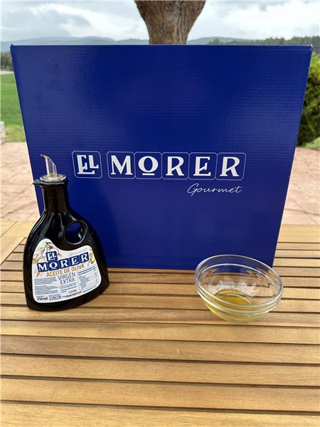 Aceitera El Morer con AOVE Picual 250 ml-trasera